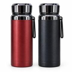 Termo Térmico al Vacío 800 ml de Acero Inoxidable con Correa
