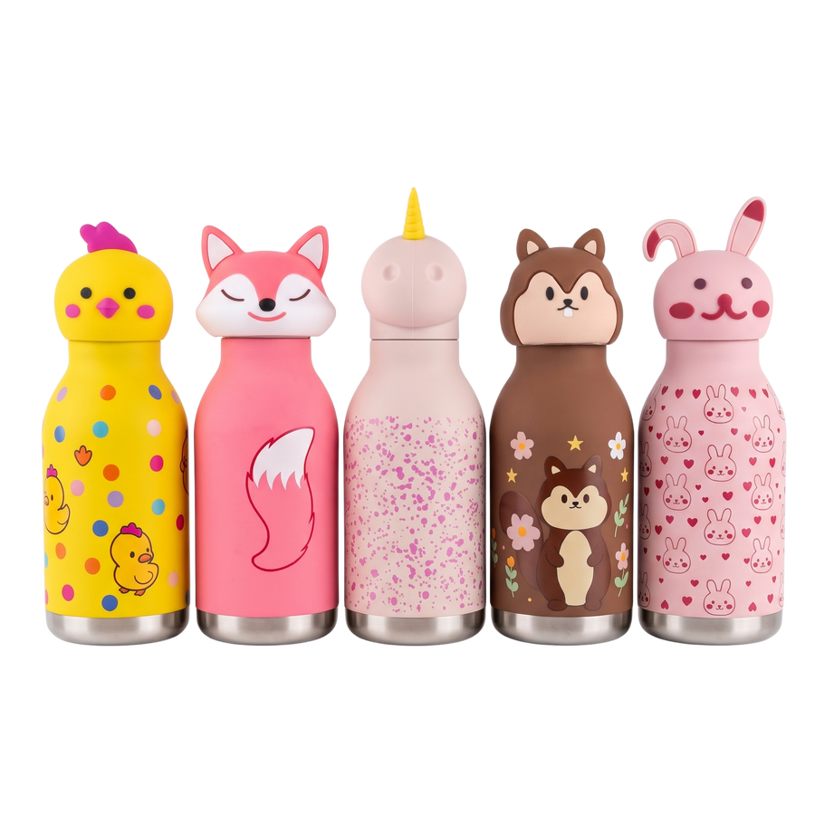 Termos Infantiles de Acero Inoxidable con Personajes Animados 3D