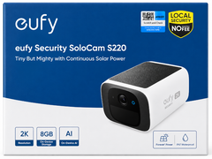 Cámara Solar WiFi Eufy Security SoloCam S220 2K para Exterior IP67
