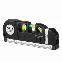 Nivel Láser Multiusos FIXTT Laser Levelpro 3 con Cinta Métrica de 2.5 m y Regla