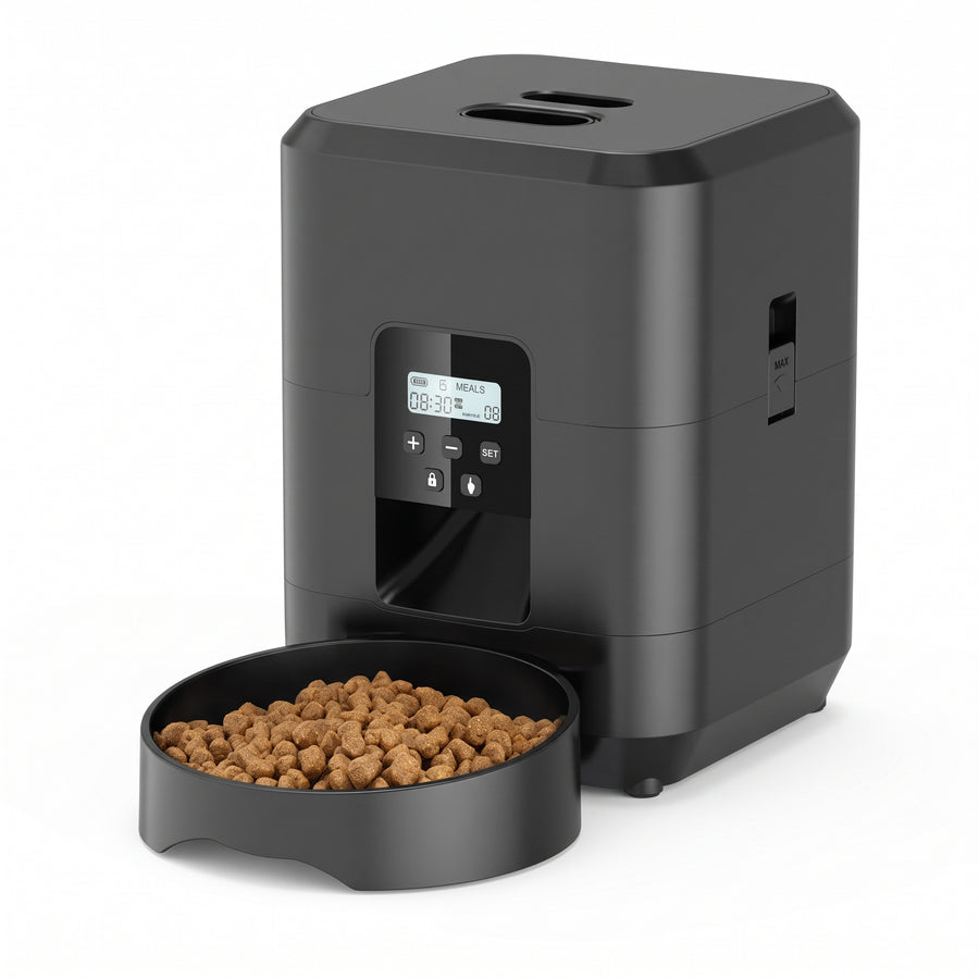 Comedero Automático Programable para Perros y Gatos con Pantalla Digital LCD y Control de Porciones
