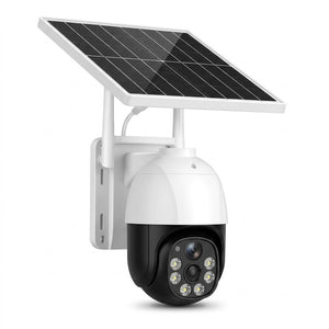 Cámara de Seguridad PTZ Exterior con Panel Solar y Conexión Wifi