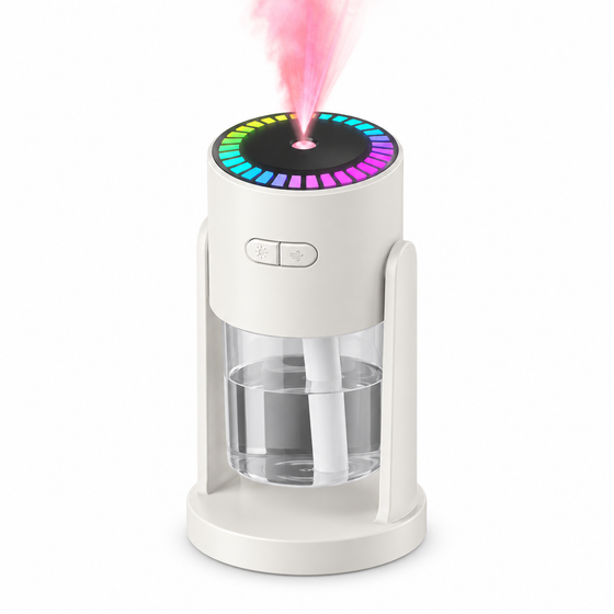 Humidificador de Aire CL28 280 ml con Luz LED RGB y Difusor de Niebla