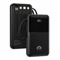 Power Bank Ironbat 10000 mAh con Cables Integrados