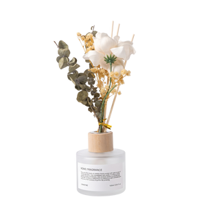 Difusor de Fragancia para el Hogar de 100ml con Arreglo de Flores Secas y Eucalipto