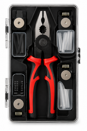 Kit Profesional de Pinza Crimpadora con cabezas Intercambiables