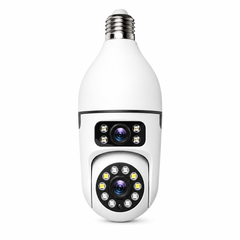 Cámara Bombillo WiFi Doble Lente 1080P V380