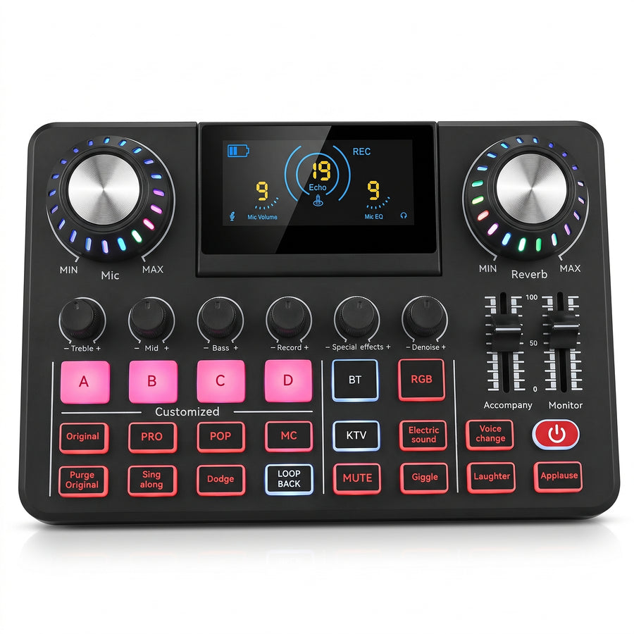 Consola de Audio Multifuncional para Podcast y Streaming en Vivo
