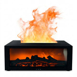 Humidificador y Difusor de Aromaterapia Efecto Chimenea Panorámica – Black Edition