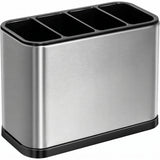 Organizador y Cubo para Cubiertos de Acero Inoxidable con 4 Compartimentos
