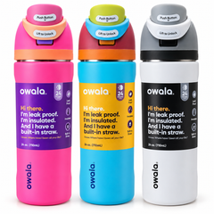 Termo Owala FreeSip 24 oz (710 ml) con Pitillo Integrado